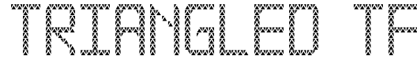 Triangled TFB font preview